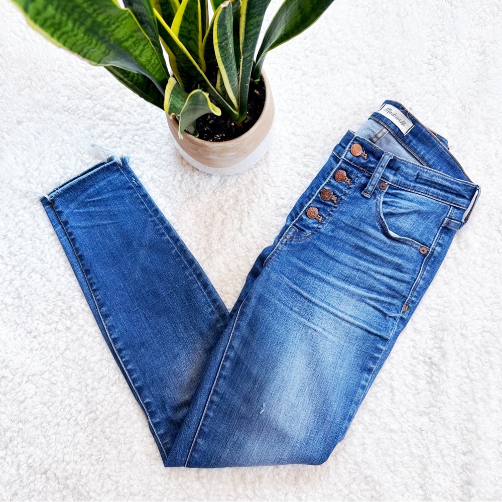 Madewell 9” high rise skinny jeans